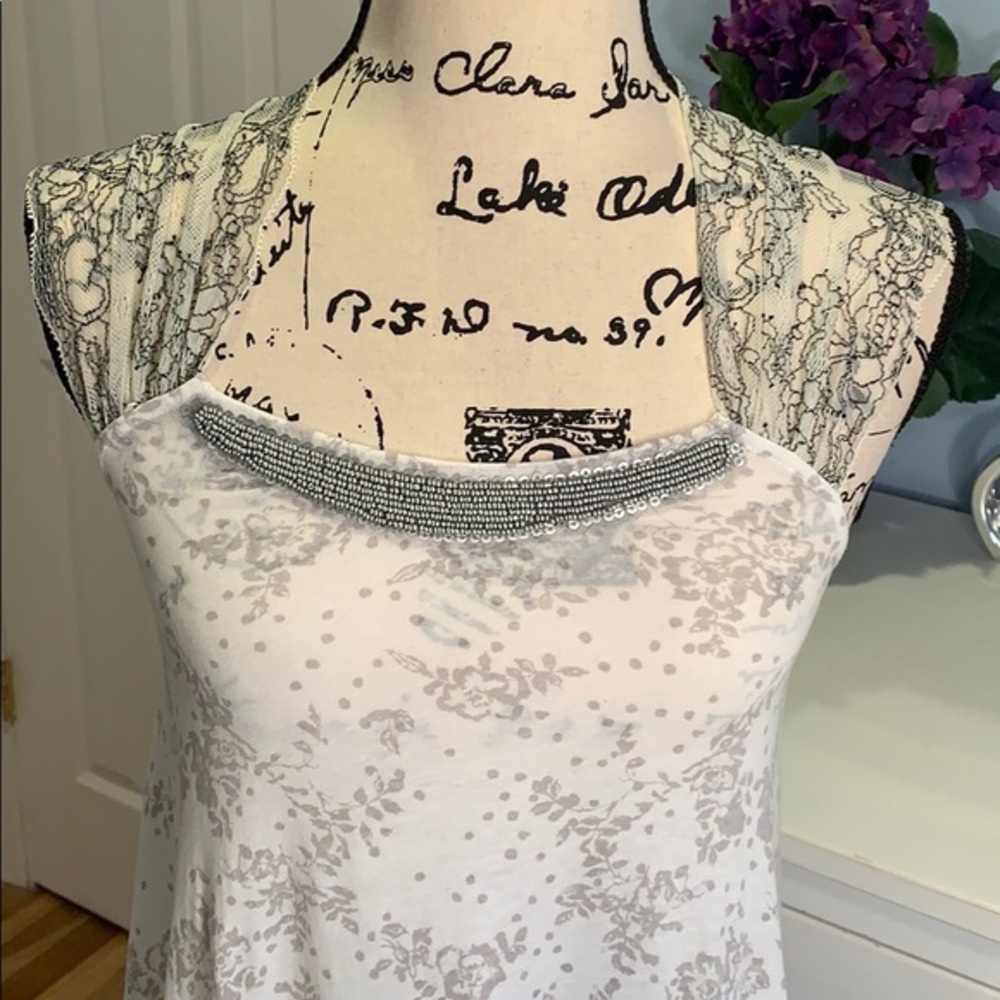 Free People Intimately Floral Lace Tunic Size XS - Picture 4 of 7